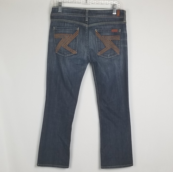 7 For All Mankind Cassie Dean Boot Cut Jeans - Picture 7 of 8